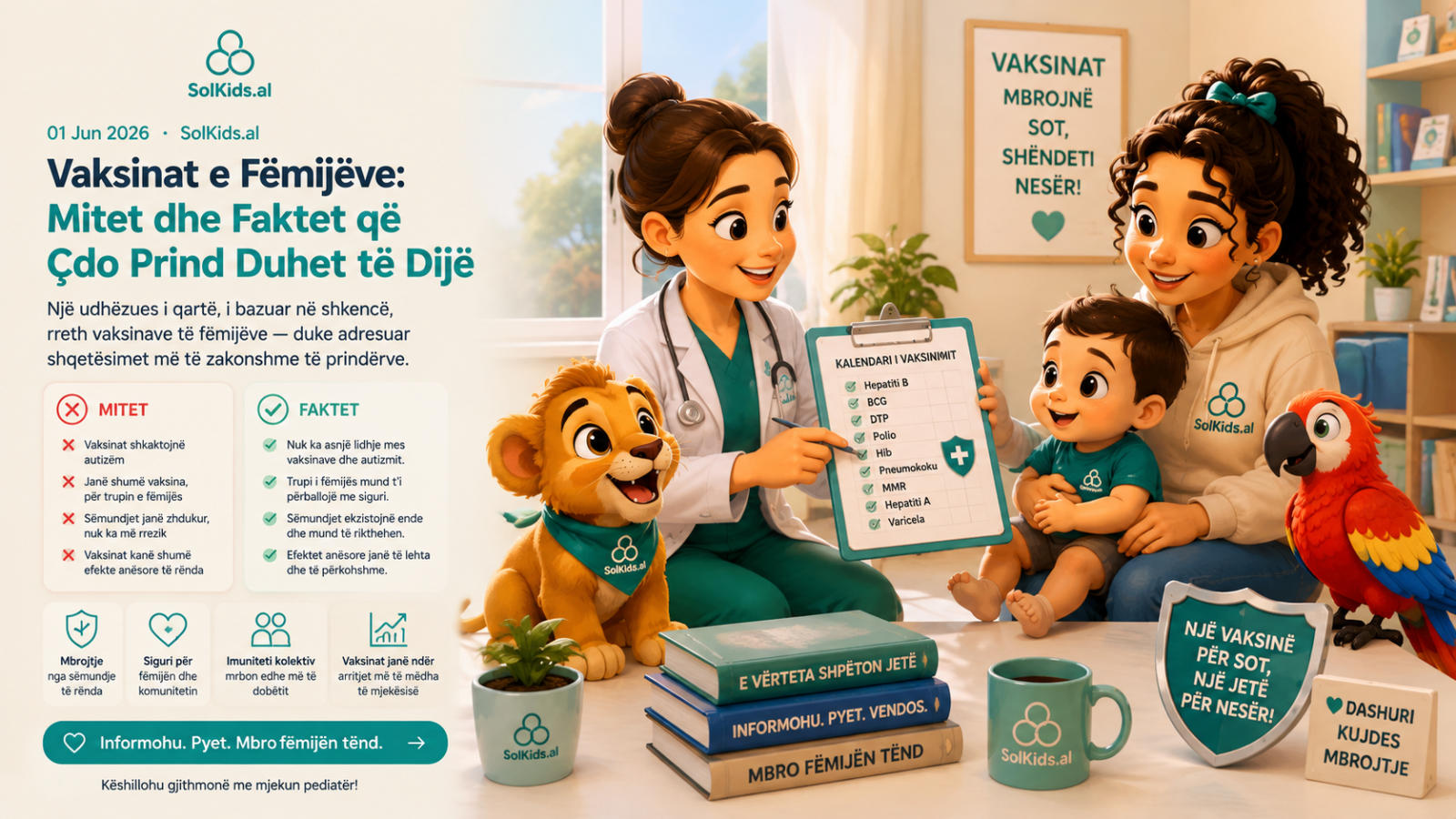 Vaksinat e Fëmijëve: Mitet dhe Faktet që Çdo Prind Duhet të Dijë