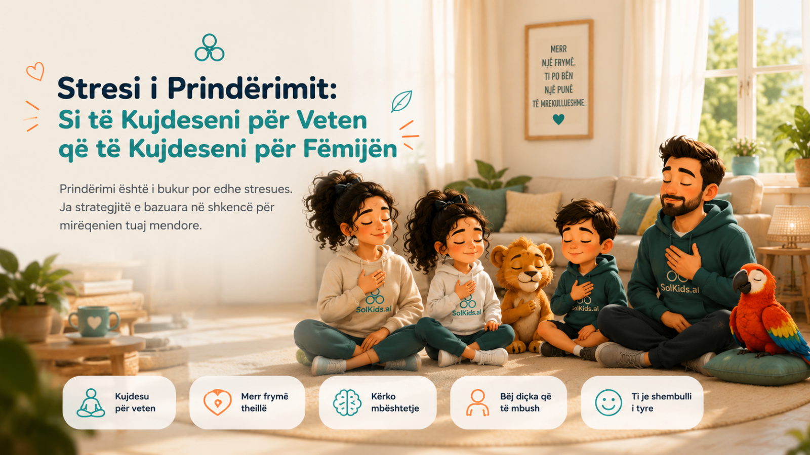 Stresi i Prindërimit: Si të Kujdeseni për Veten që të Kujdeseni për Fëmijën
